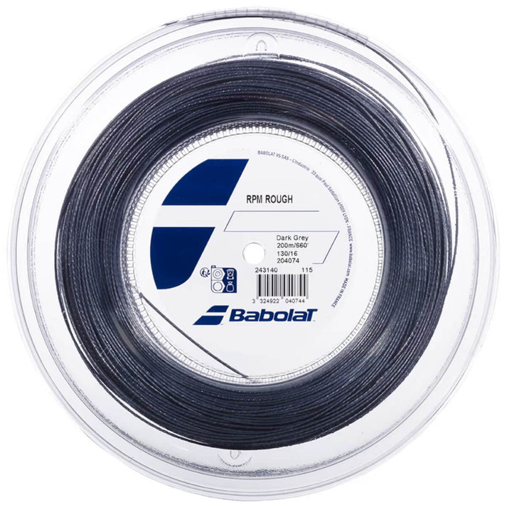 Rollo de Cuerda Babolat RPM Rough Gris Force 200m 1.30