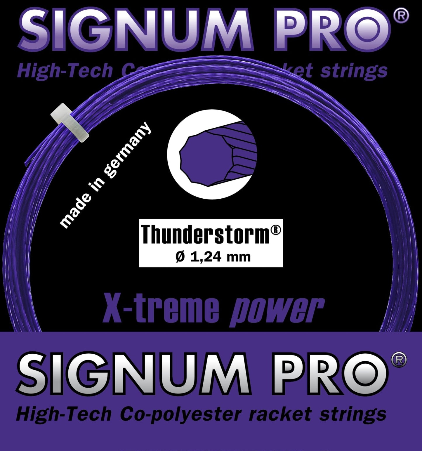 Cuerda Signum Pro Thunderstorm Morada 12m 1.30