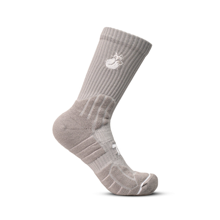 Calcetín Crew D1 Tilki Lehinde Gris/Blanco