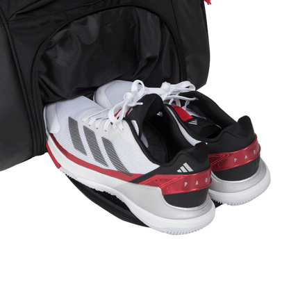PALETERO ADIDAS MULTIGAME NEGRO/ROJO 3.4- ALE GALÁN