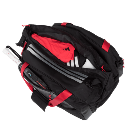 PALETERO ADIDAS MULTIGAME NEGRO/ROJO 3.4- ALE GALÁN